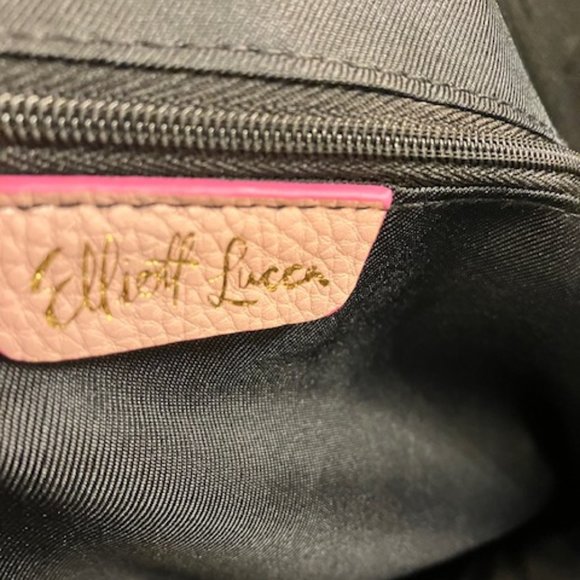 NWT! ELLIOTT LUCCA -Vegan Leather Woven Tote -"Blush Woven"-13"Hx20"Wx8"D +SCARF - Picture 12 of 16